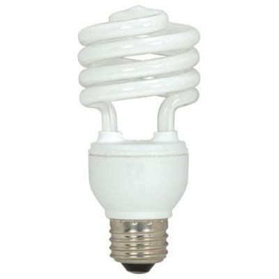 15W 120V T2 E26 Mini Spiral CFL Bulb by SATCO Lighting - Starlight Lighting USA and Canada